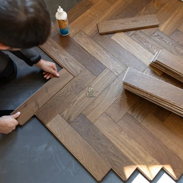 Riviera 18/4 x 90mm Chestnut Oak Herringbone Engineered Wood Flooring