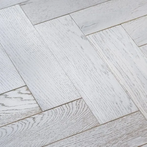 Riviera 14/3 x 125mm Natural White Oak Herringbone Engineered Wood Flooring