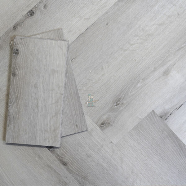 Icona Herringbone 6.5mm Boston Grey Luxury Vinyl Click Flooring