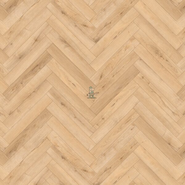 Flair 12mm Shortbread Oak Herringbone Laminate Flooring