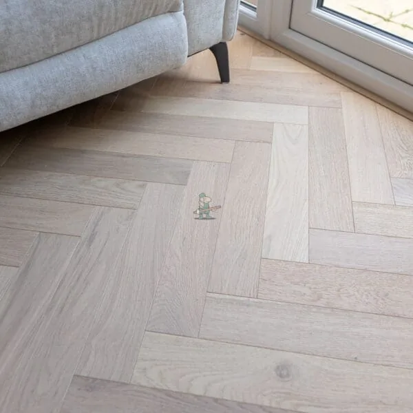 Trade 12mm Invisible Light Oak Herringbone Engineered Wood Flooring