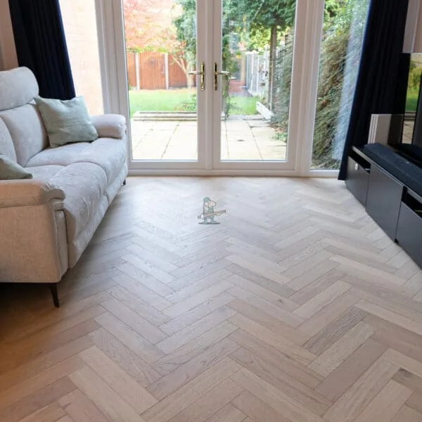 Trade 12mm Invisible Light Oak Herringbone Engineered Wood Flooring