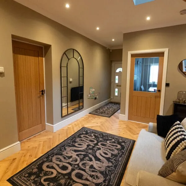 Trade 12mm Natural Oak Herringbone Engineered Wood Flooring