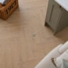 Light Brown Oak 12mm Laminate Herringbone Flooring
