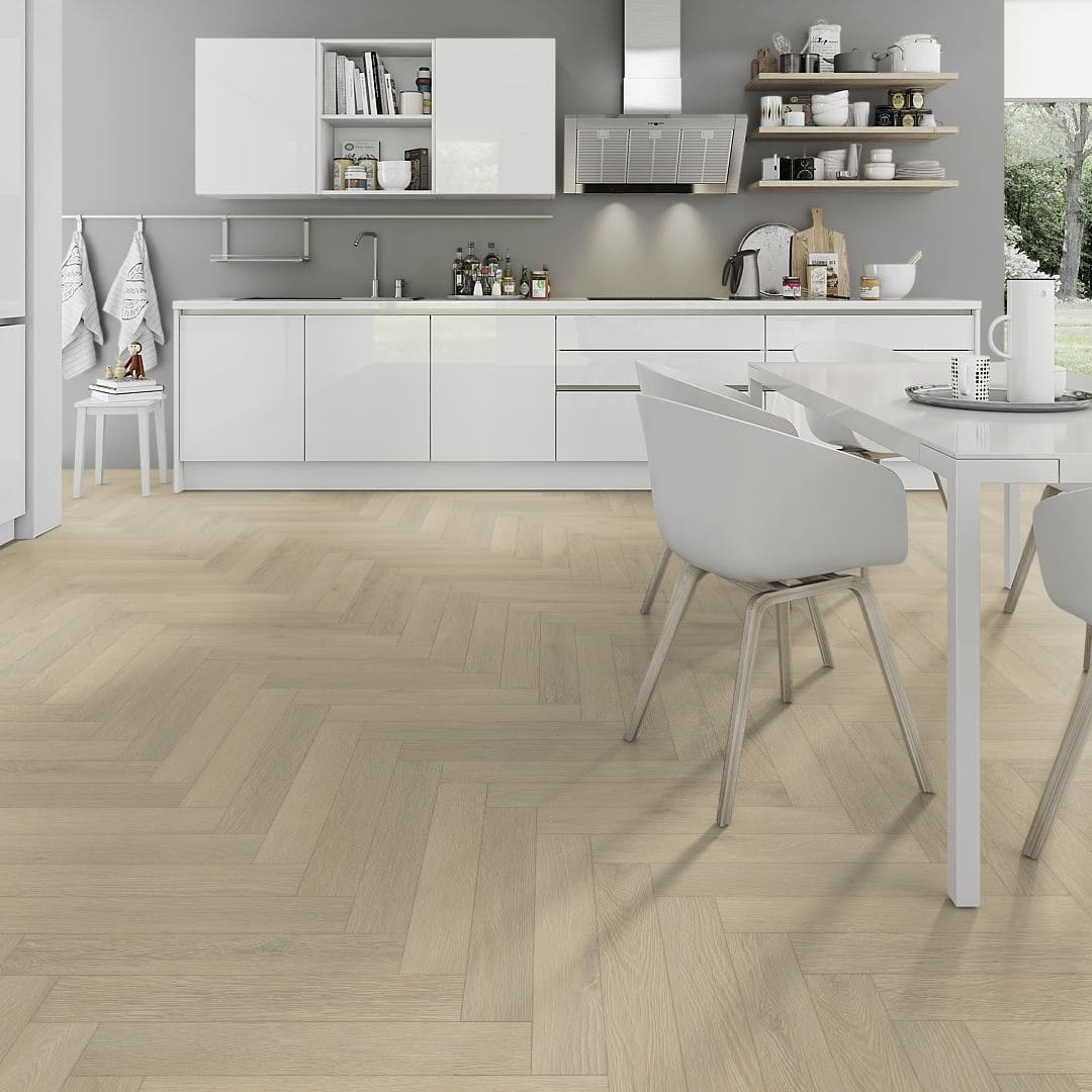 FHL014 Savannah Oak 12mm Laminate Herringbone Flooring