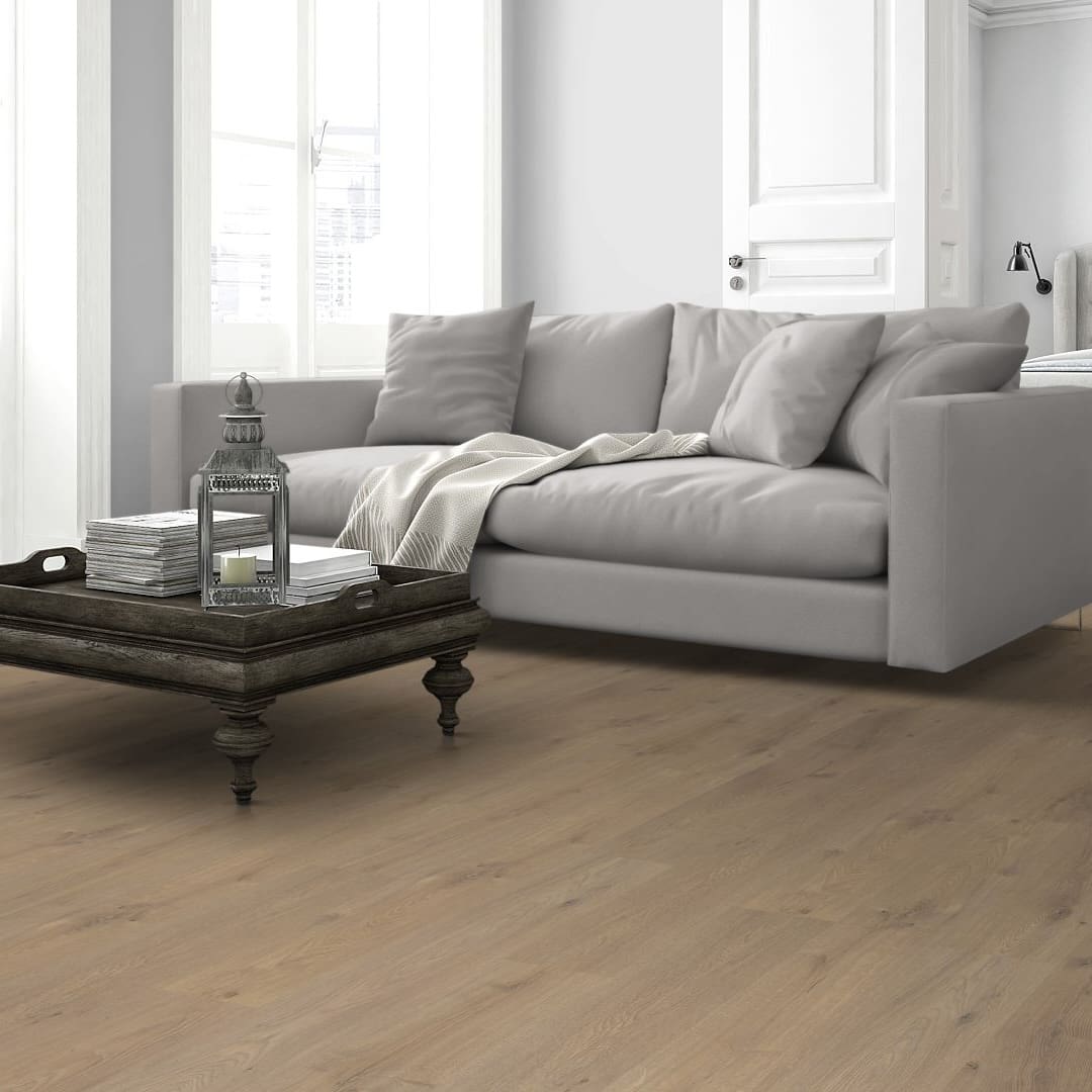 Light Brown Oak 12mm Classic Laminate Flooring