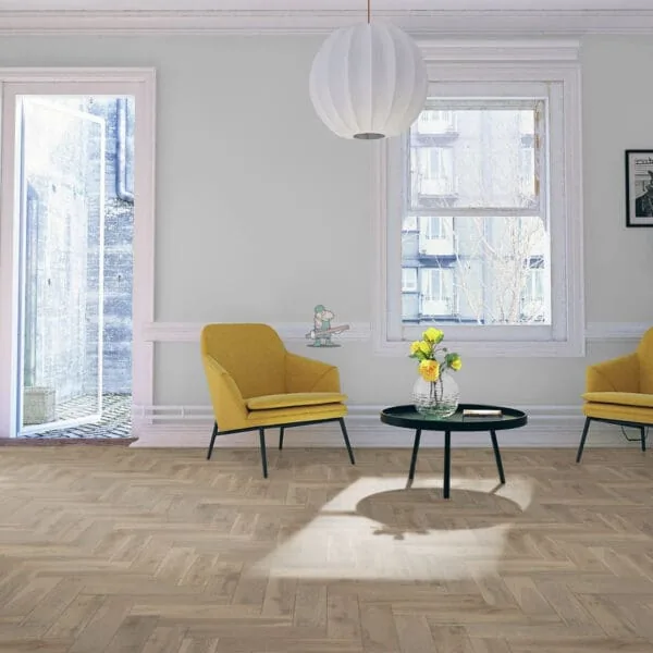 Cloud Grey Oak 15/4 x 90mm Heritage Herringbone Engineered Wood Flooring
