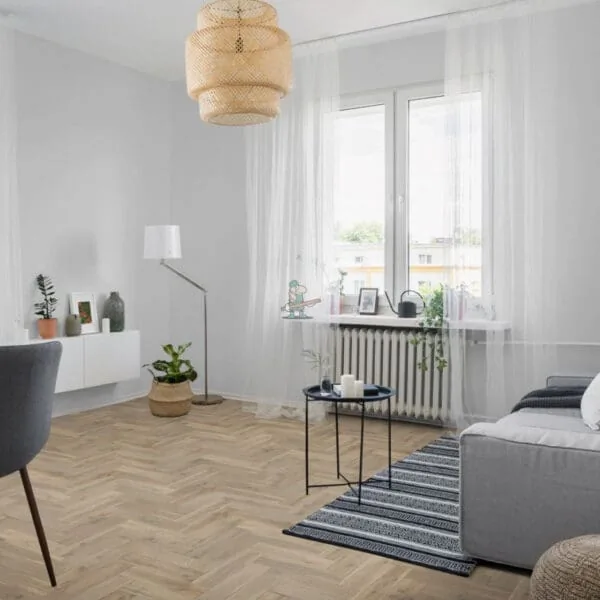 Cloud Grey Oak 15/4 x 90mm Heritage Herringbone Engineered Wood Flooring