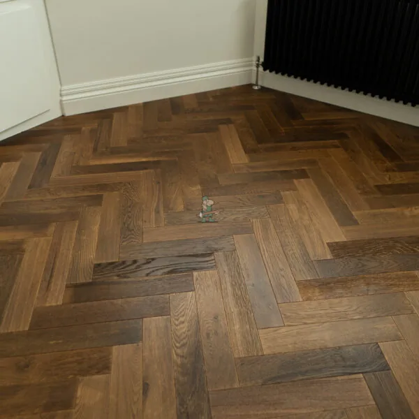 Espresso Oak 15/4 x 90mm Heritage Herringbone Engineered Wood Flooring