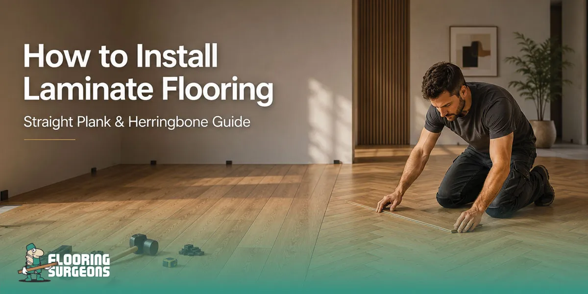 Laminate flooring installation