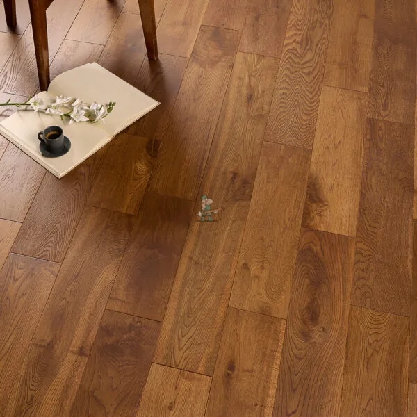 Alabama 150mm Double Smoked Oak Solid Wood Flooring