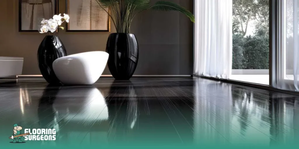 black flooring ideas Black Flooring in the Living Room