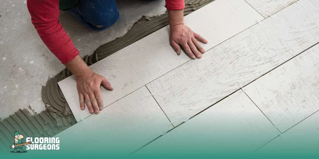 Installing flooring over ceramic