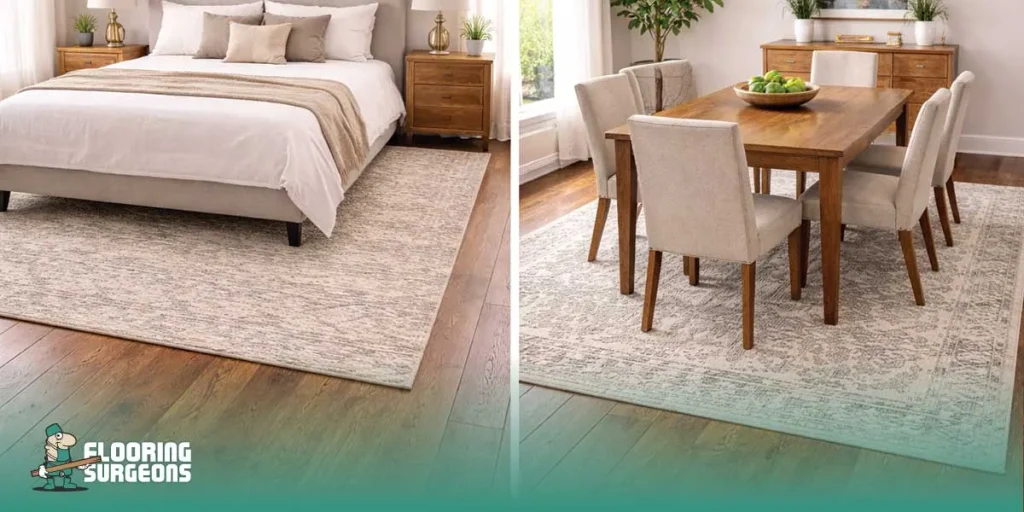 Bedroom and Dining Room Rug Sizing Tips