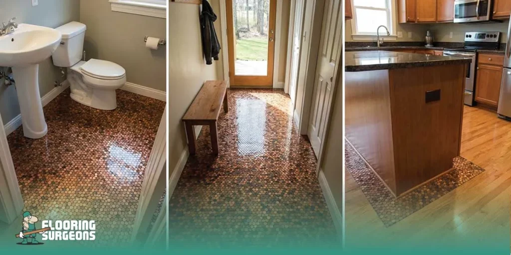 Creative Penny Floor Design Ideas Best Places to Use Penny Floor Designs
