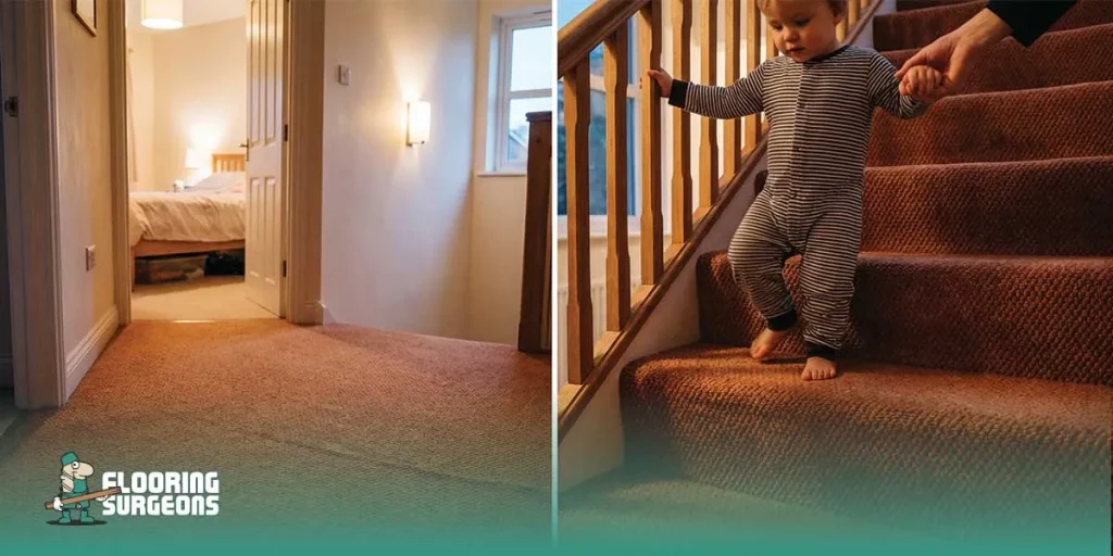 Carpeted Stairs and Landings