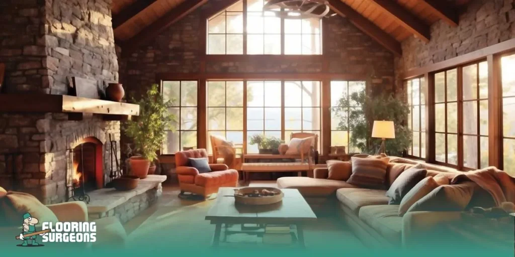 Decorate a Living Room in Rustic Style
