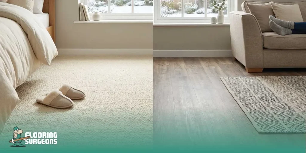 Durable vinyl flooring for living rooms