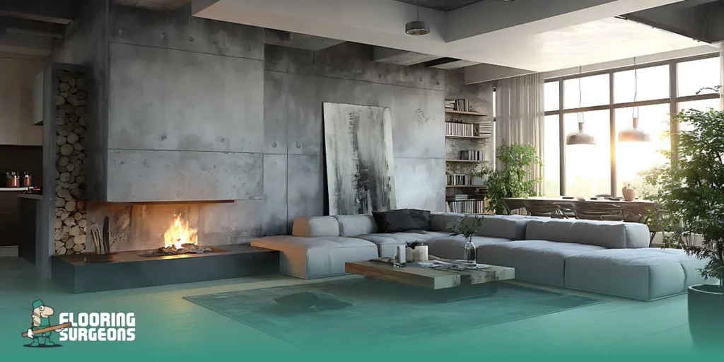 modern grey living room