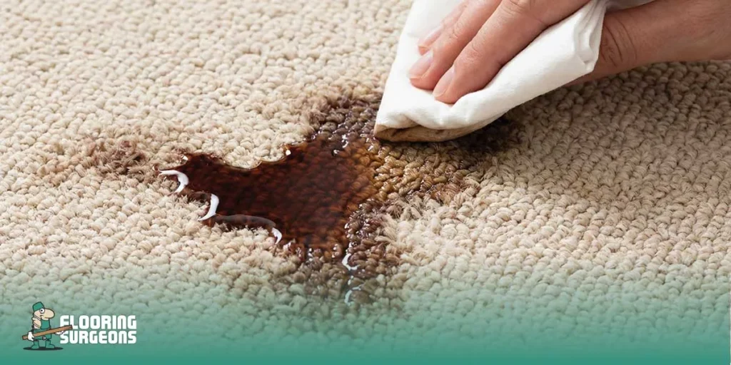 How do I clean stains on my carpet