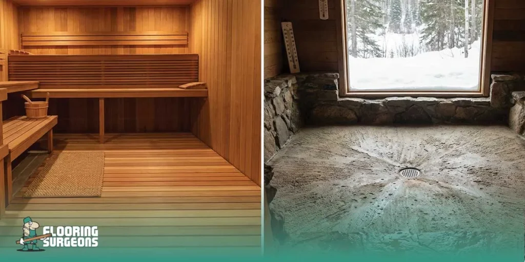 Indoor vs Outdoor Sauna Flooring