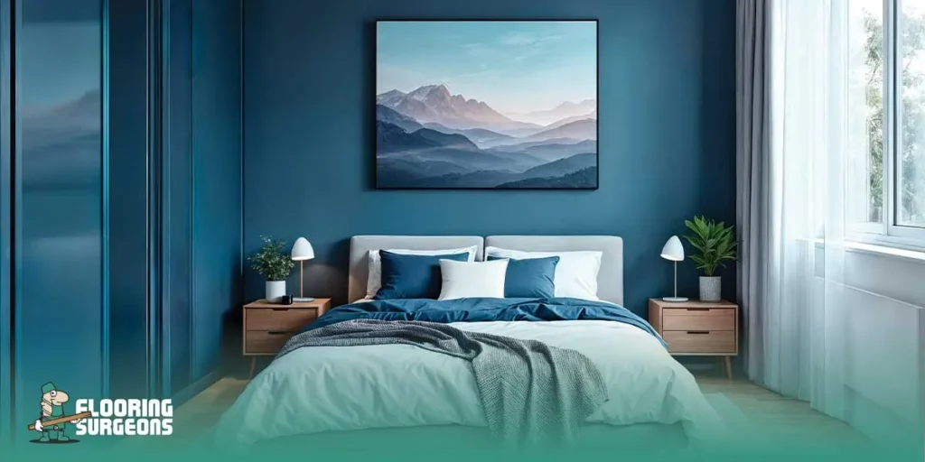 Light Wood Flooring for Blue Bedrooms