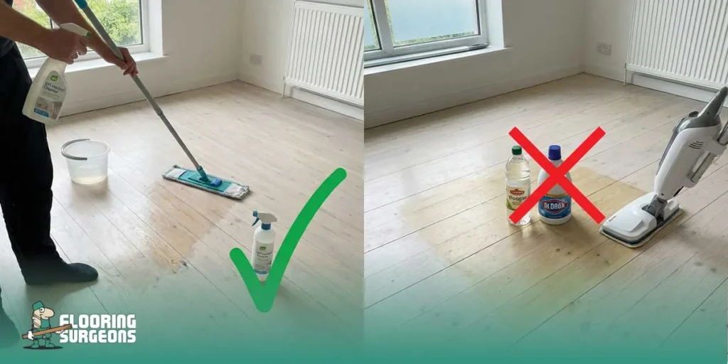 Maintain Whitewashed Hardwood Floors