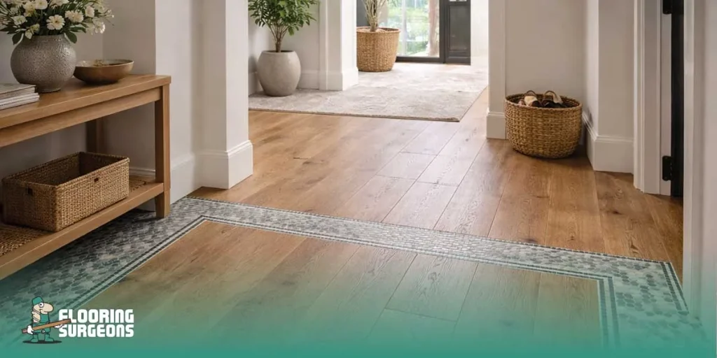 Mosaic Flooring with Engineered Wood
