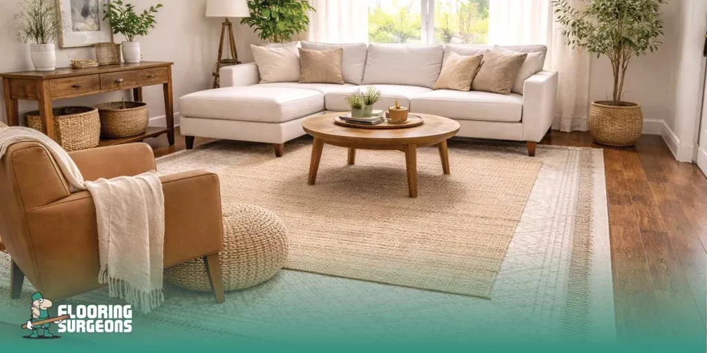 Place Rugs on Hardwood Floors