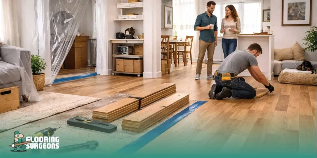 Replace Floors Without Moving Out