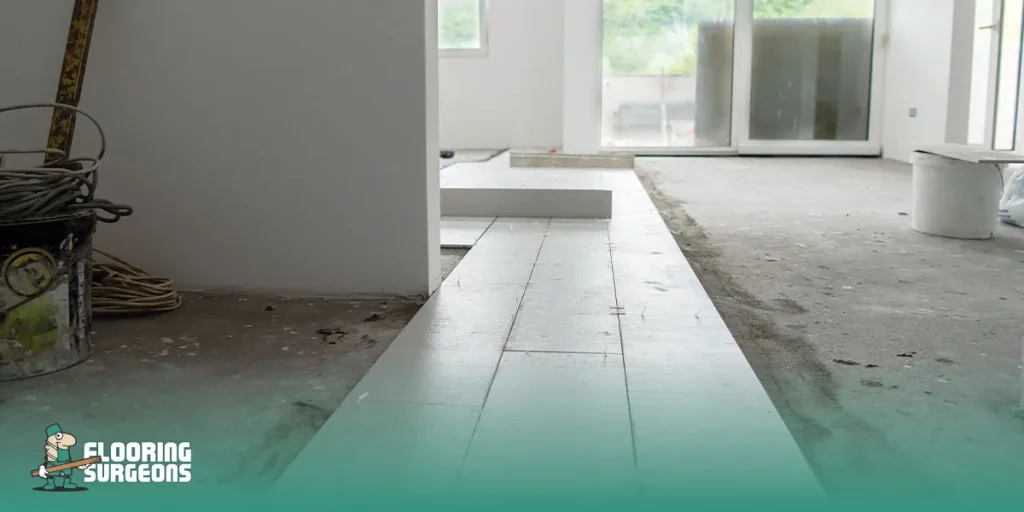 should drywall touch floor install flooring or drywall first