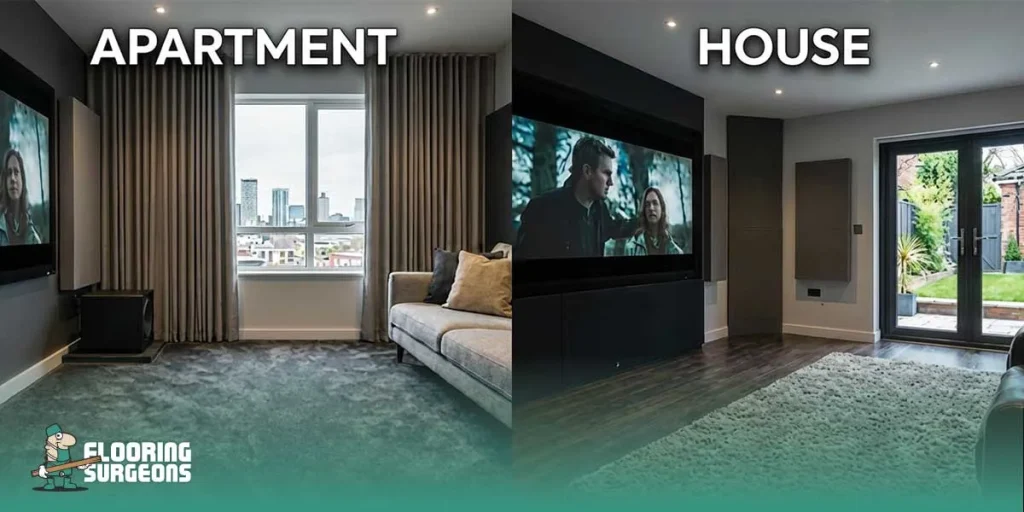 best flooring for a theatre room Theatre Room Flooring for Apartments