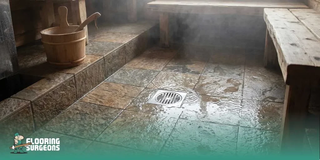 Tile & Stone Flooring in Saunas
