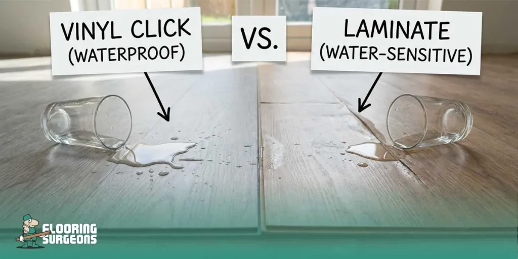 Vinyl Click vs Laminate 