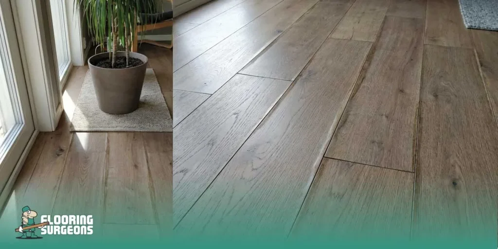 Water damage on flooring