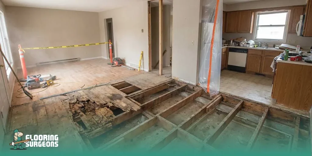 change flooring without moving out