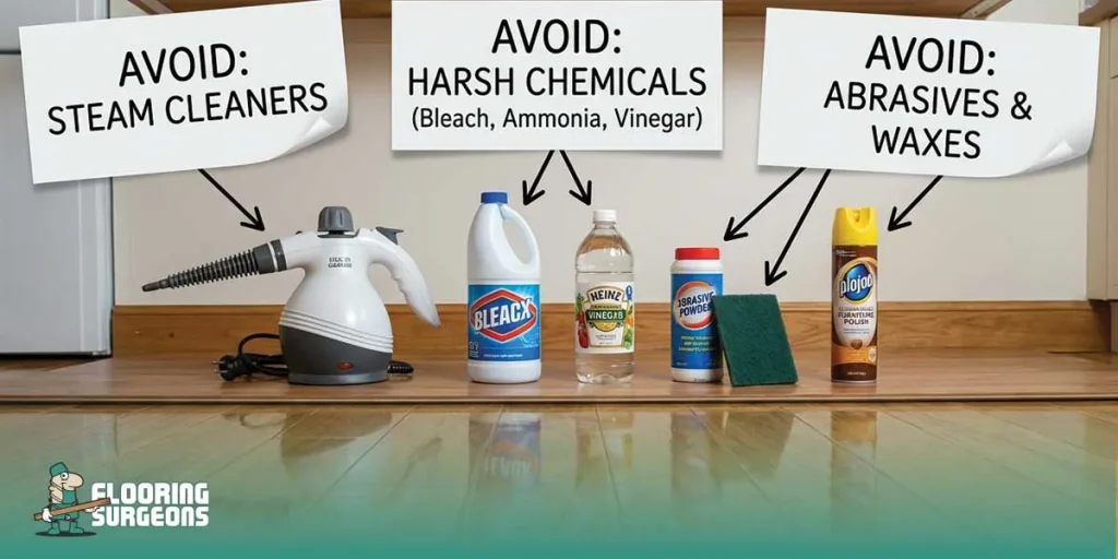 cleaning lacquered wood floors