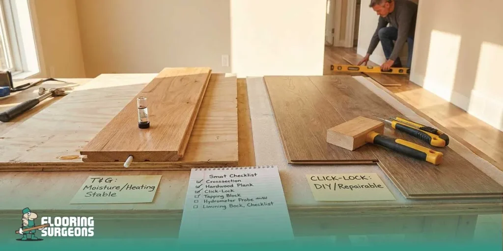 click lock vs tongue and groove
