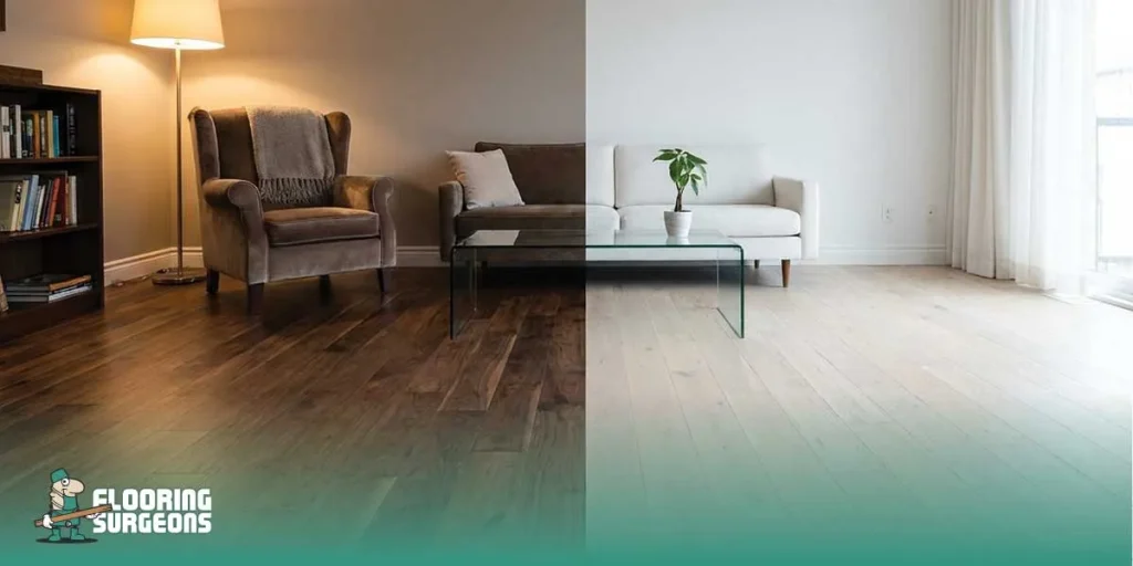 comparing dark and light flooring