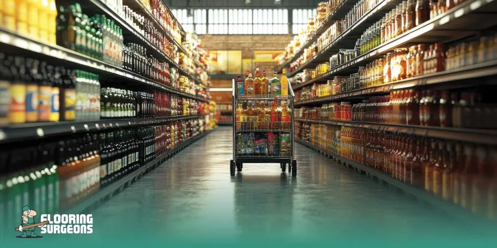 grocery store floors what are supermarket floors made of