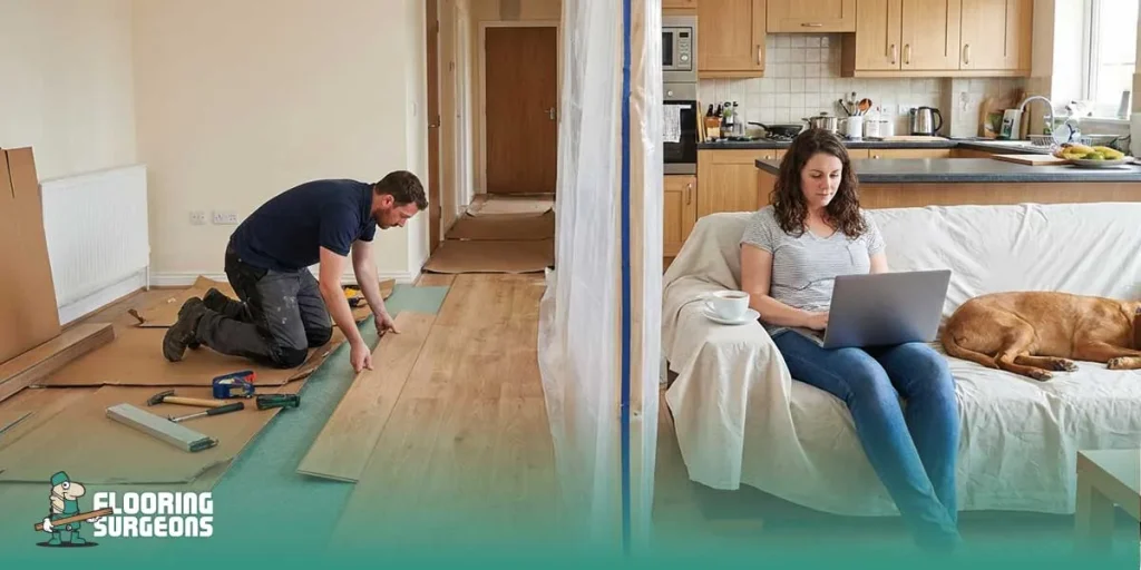 living in the home during floor replacement 