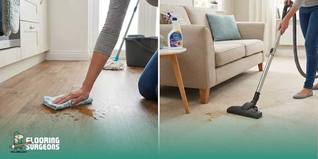 maintenance and cleaning of carpet and vinyl