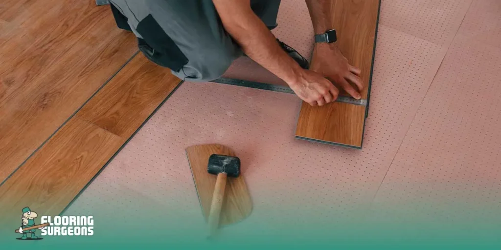 remove laminate tile flooring