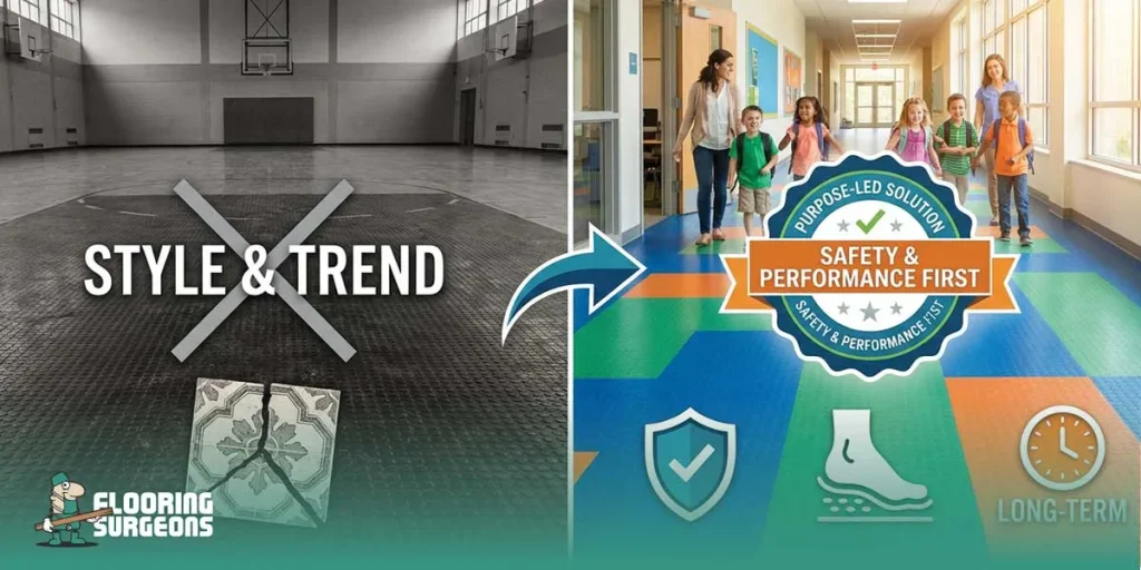 rubber flooring safety