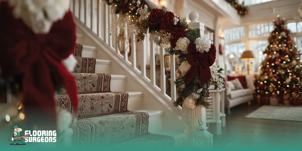 christmas decorating staircase ideas