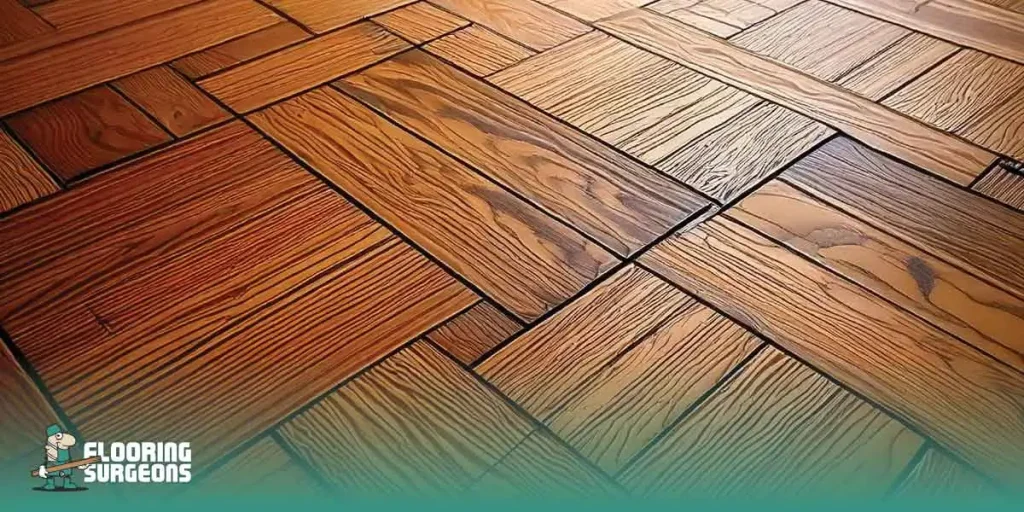 Brown wooden flooring