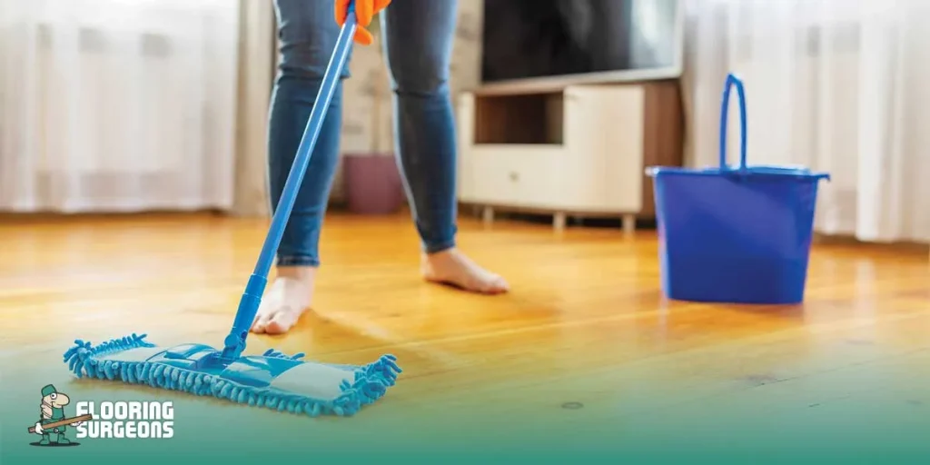 cleaning parquet flooring