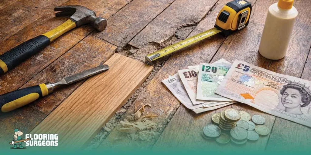 how much does wood floor repair cost UK