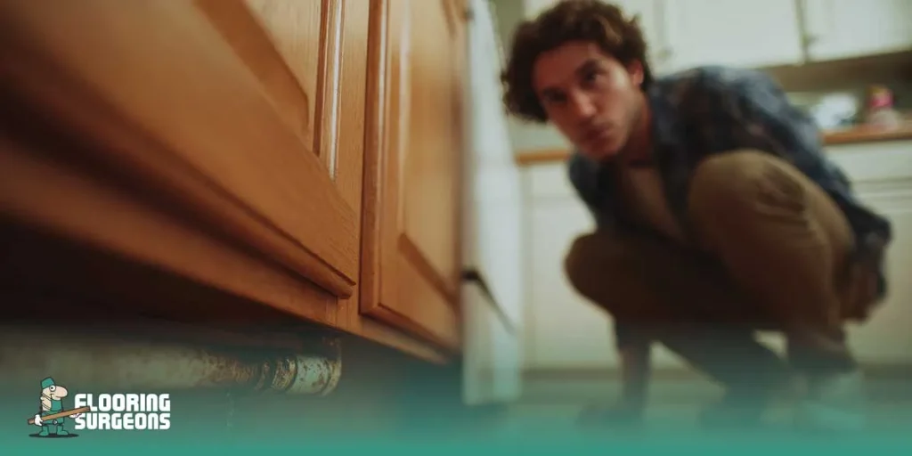 do you put flooring under dishwasher