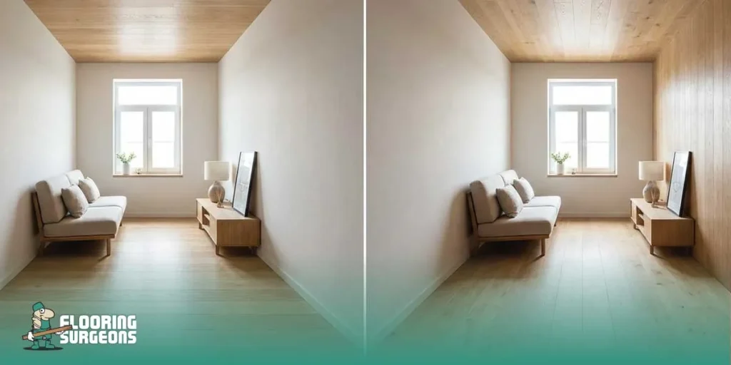 Does Plank Direction Change How Tall a Room Feels